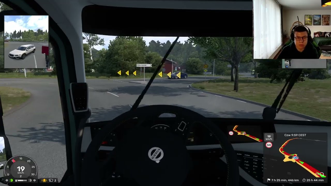 W końcu Euro Truck Simulator 2 [Gondola turbiny wiatrowej 21 t] [Aalbork - Kuusamo]