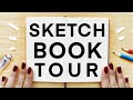 SKETCHBOOK TOUR! Moleskine Flip Through (Took 3 Years to Finish)