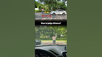 How to judge the distance between a car and a person?#driving #skills #tips #knowledge #fpy