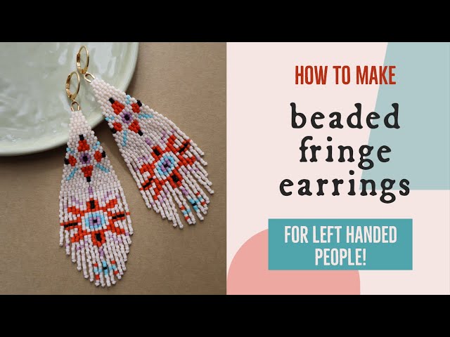 DIY Beaded Fringe Earrings Kit - Spring Green