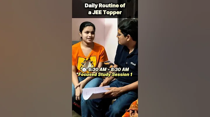 Daily Routine That Got JEE Aspirant Into IIT Bombay ⏲🔥 #shorts #esaral #iitbombay #jee