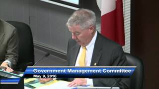 Government Management Committee - May 9, 2016