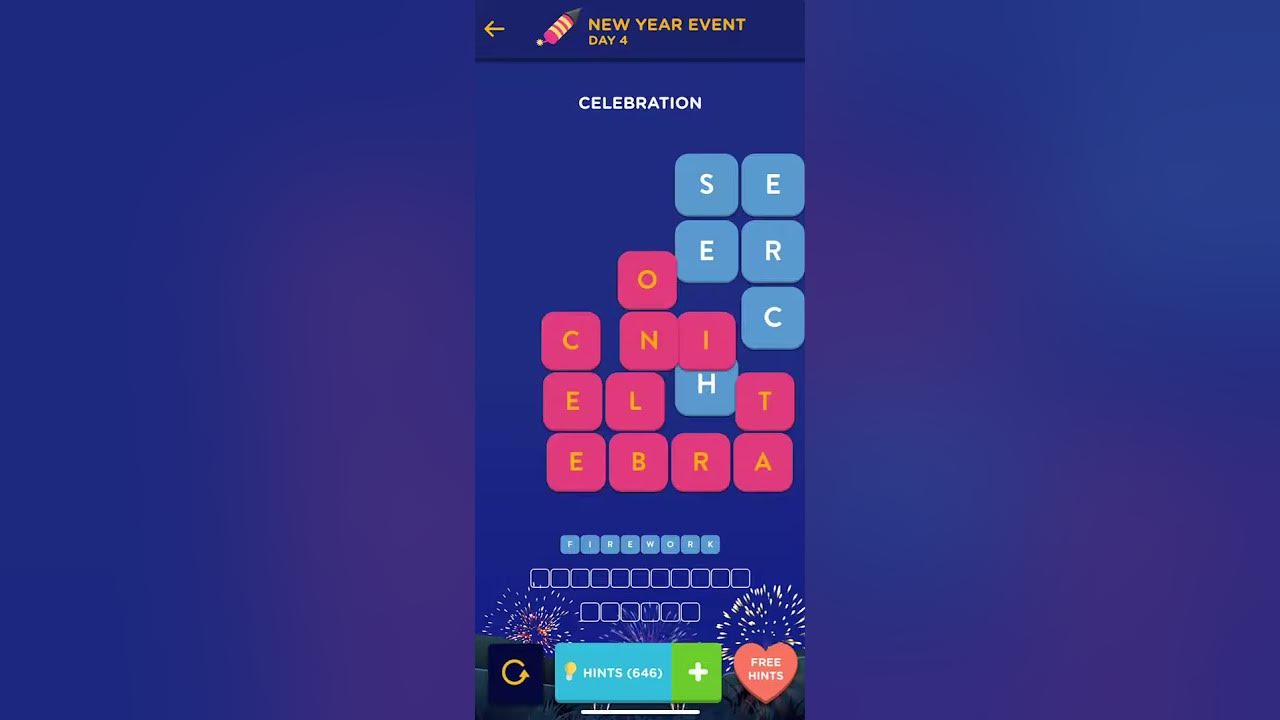 Wordbrain 2 New Year Event 2025 [DAY 4] Answers Happy New Year YouTube