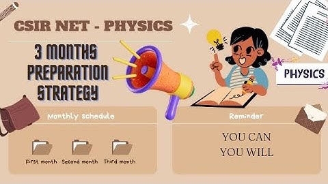 📍CSIR-NET-PHYSICS📍 |3 MONTHS PREPARATION STRATEGY |PHYSICS  #3months#csirnetphysics#preparation