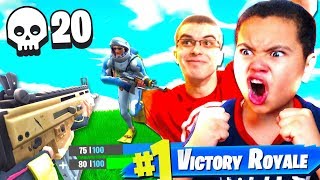 10 YEAR OLD KID PLAYS LIKE NICK EH 30!!! HE IS WAY TOO GOOD! *MUST SEE* FORTNITE BATTLE ROYALE *EPIC