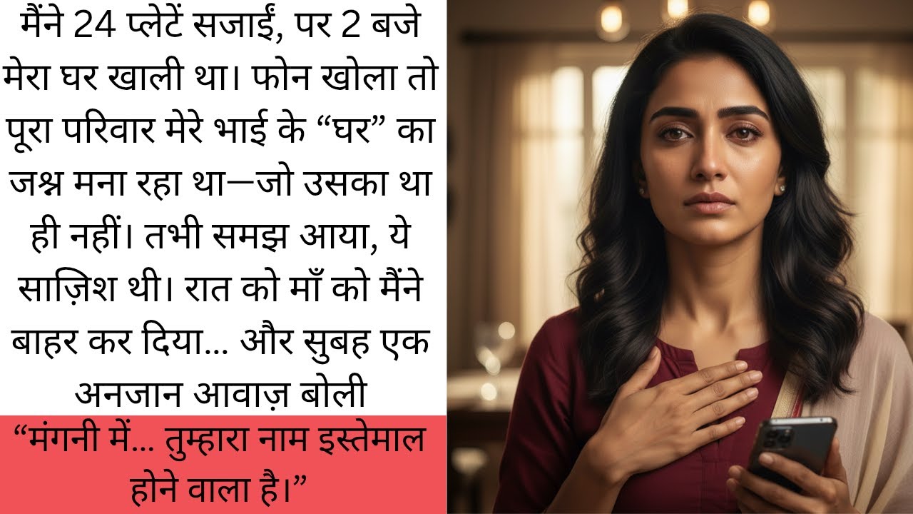 24 प्लेटें खाली… भाई के झूठ ने मेरे परिवार को बेनकाब कर दिया