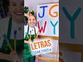 Letras com tinta! #alfabetização #alfabetizaçãolúdica #alfabeto #infantil