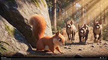 Little Squirrel Escapes Wild Dogs | Forest Survival Cartoon