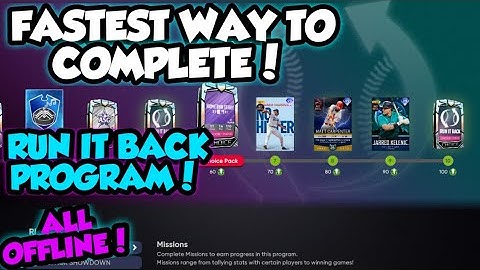 FASTEST WAY TO COMPLETE THE RUN IT BACK PROGRAM IN MLB THE SHOW 21 DIAMOND DYNASTY ALL OFFLINE