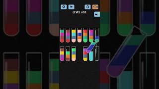 Water Color Sort Level 653 Walkthrough Solution iOS/Android