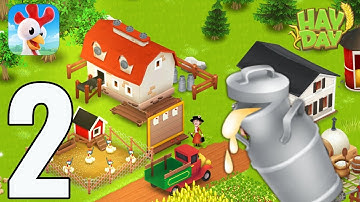 Hay Day - Gameplay Walkthrough Part 2 - Dairy And Cow Farming (iOS, Android).