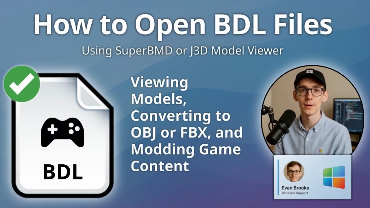 How to Open BDL Files (SuperBMD or J3D Model Viewer) - YouTube