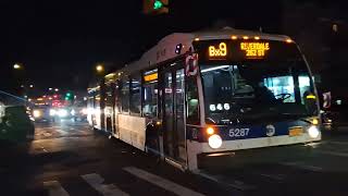 MTA Mabstoa: 2011-2013 Novabus LFSA #5287 on the Bx9 at East Kingsbridge Road/Morris Avenue 