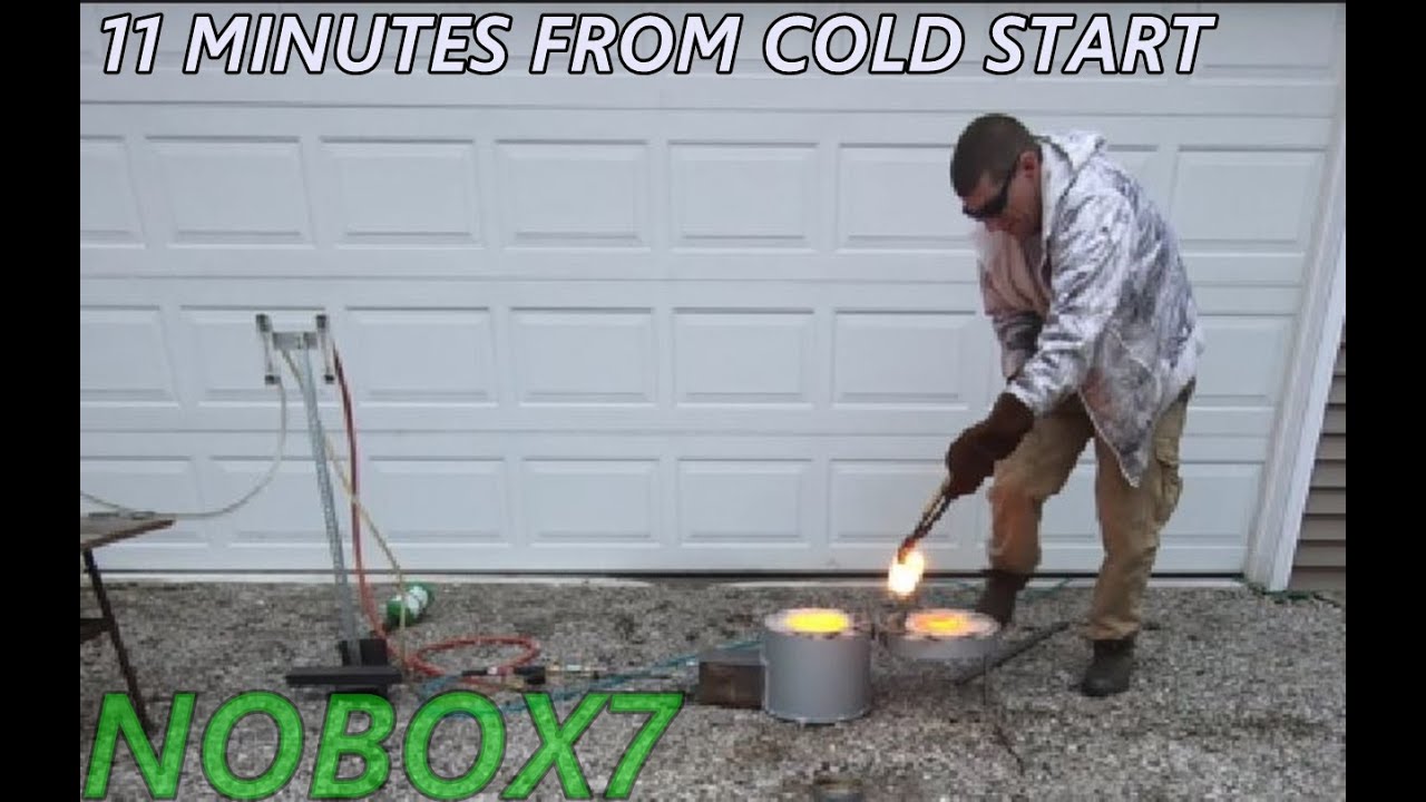 Waste vegetable oil Cast iron melt only 11 minutes of fire YouTube