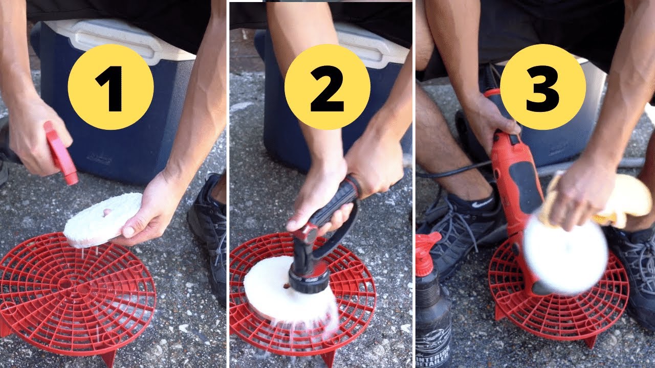 HOW TO CLEAN POLISHING PADS QUICK & EASY !! 