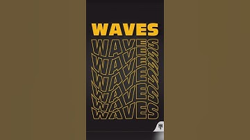 Wave Text Effect in Illustrator #illustratortutorial #shorts #illustrator #shortvideo #graphics #art
