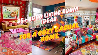 35  Boho Living Room Ideas Inspirations | How to Decorate Bohemian Style Living Room #jiasytchannel