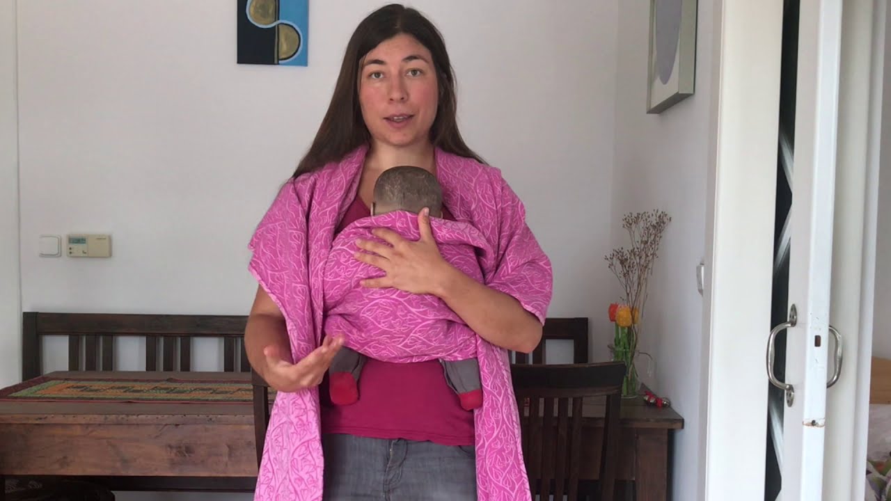 Kříž s kapsou uvnitř - šátek na nošení dětí