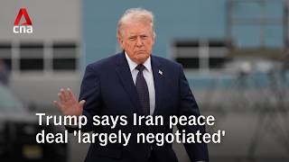 Download lagu Trump says Iran peace deal 'largely negotiated', with provision to reopen Strait of Hormuz