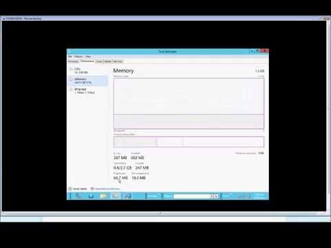 Explanation of memory usage in Task Manager for Windows Server 2012