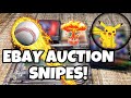 Unboxing eBay Auction Lot Snipes! (MLB, Garbage Pail Kids, &amp; Pokemon Packs)