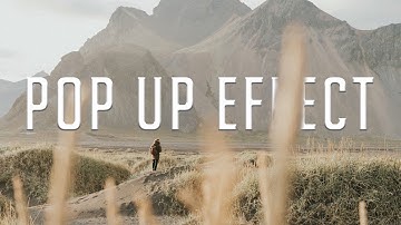 How to Create an ANIMATED Pop Up Effect for Image and Text Premier Pro