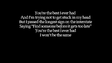 Gavin Degraw- Best I Ever Had (LYRICS ON SCREEN) (AUDIO)