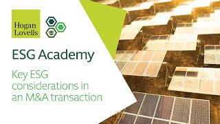 ESG Academy: ESG considerations in an M&A transaction