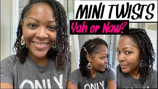 Mini Twists 1 Week Update - Fine Natural 4a/4b Hair