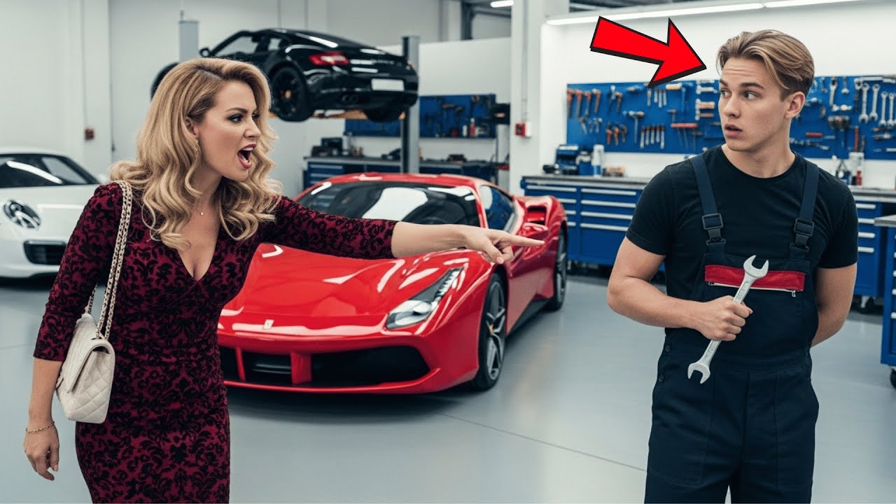 „Diese Schmutzigen Hände Würden Niemals Meinen Ferrari Berühren“, Rief Die Millionärin —Bis Sie Sah…
