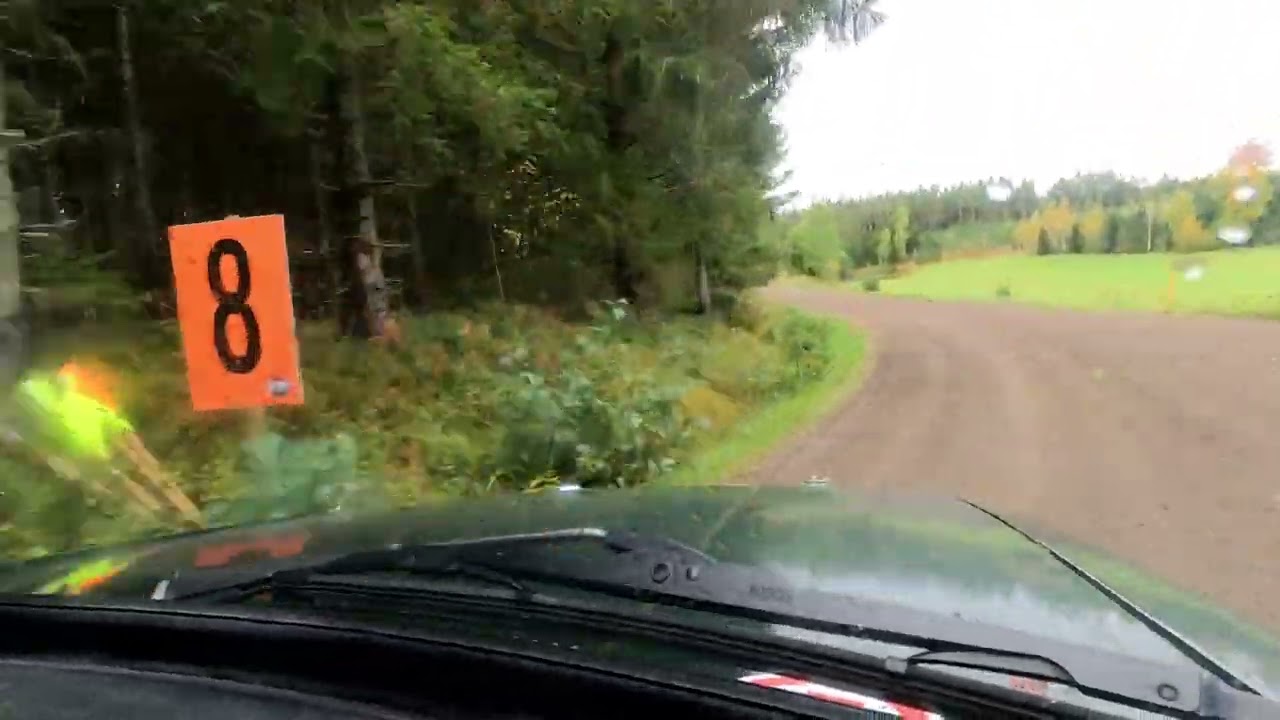 Maanrakennus Sjöberg Rallisprint 2024 Incar Volvo 142 #8 Hedberg & Joensuu