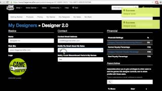 The Game Crafter Tutorial: My Designers