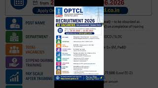 OPTCL Recruitment 2026 | 60 Vacancy | Management Trainee Electrical | GATE 2026 Jobs
