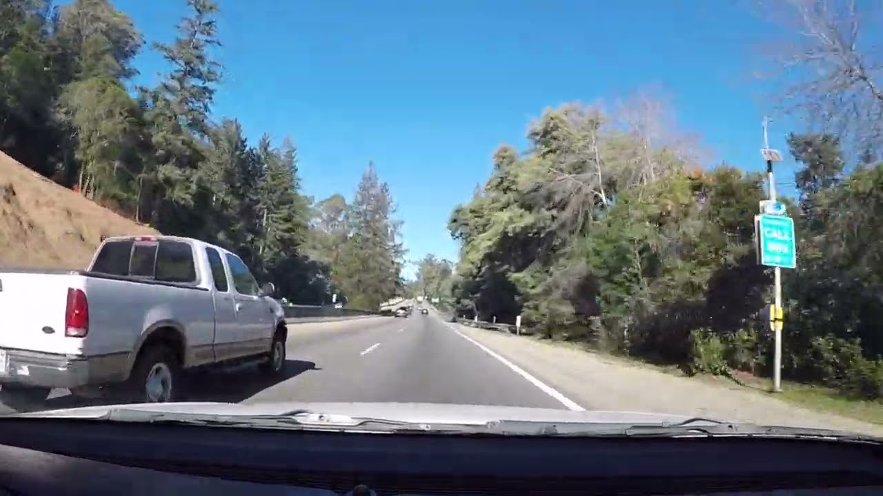 GoPro 2017, drive from Santa Cruz to Scotts Valley, California