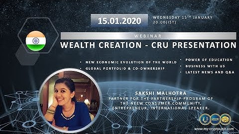 NEEW CryptoUnit Presentation by Sakshi Malhotra in Hindi on 15.01.2020