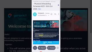 Genpact Onboarding Confirmation