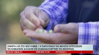 LIVE στο BEST HYBRID 1 η παρουσίαση μελέτης επιπτώσεων της κλιματικής αλλαγής στις ελαιοκαλλιέργιες