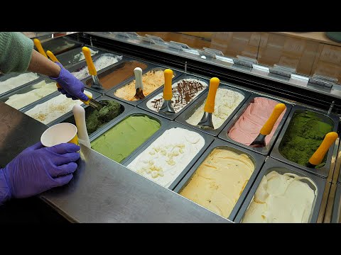 Видео: ЛУЧШИЙ 3 Приготовление итальянского домашнего мороженого из свежих фруктов - Корейская уличная еда