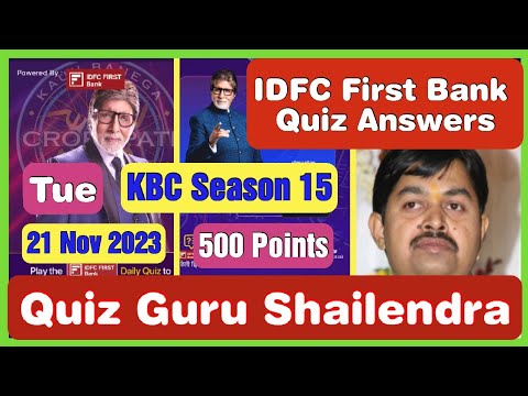 KBC OFFLINE QUIZ Answers today 21 November 2023 | kon Banega Crorepati ...