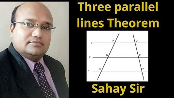 Three parallel lines Theorem || Theorem of property of three parallel lines || Transversal lines