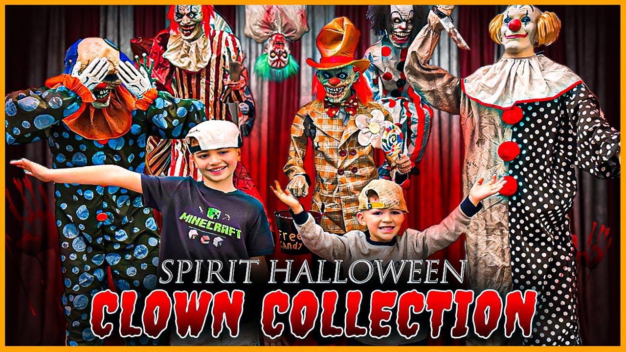 Spirit halloween clown collection spirit halloween clown animatronics