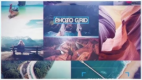 Photo Grid After Effects Templates