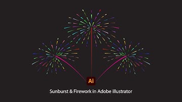 Sunburst Line & Firework Tutorial in Adobe Illustrator-Nahid 61