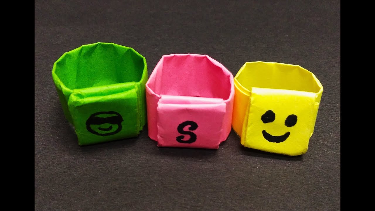 How to make a Beautiful Paper Ring Origami paper finger ring How to