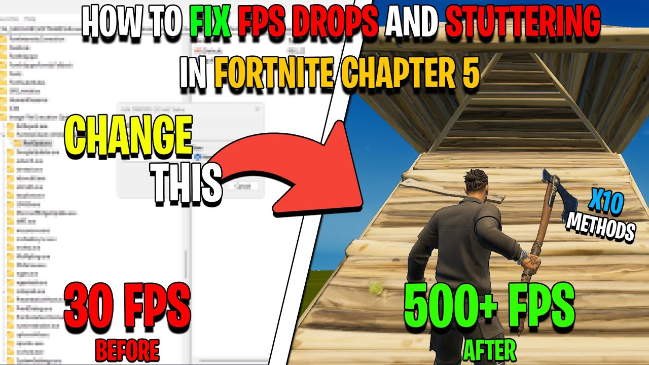 How To Fix *FPS* Drops And *Stuttering* In Fortnite Chapter 5 FPS