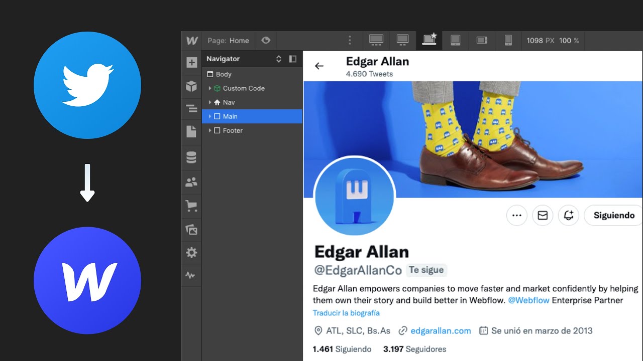Cómo Crear Twitter (y cualquier Aplicación Web) con Webflow - YouTube