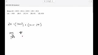 Problem 1: AoPs 2010 Fall AMC 12A