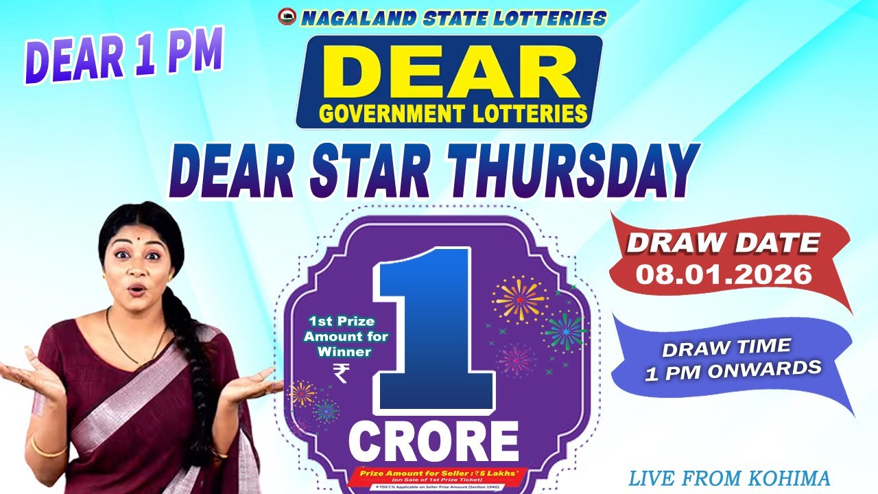 DEAR LOTTERY LIVE DEAR 1 PM 08.01.2026 NAGALAND LOTTERY LIVE DRAW LOTTERY SAMBAD LIVE FROM KOHIMA