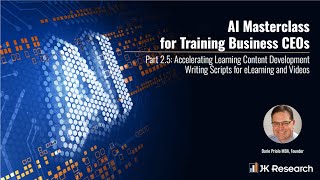 2.5 AI Masterclass for Training Business CEOs: Writing Scripts for E-Learning and Videos screenshot 1