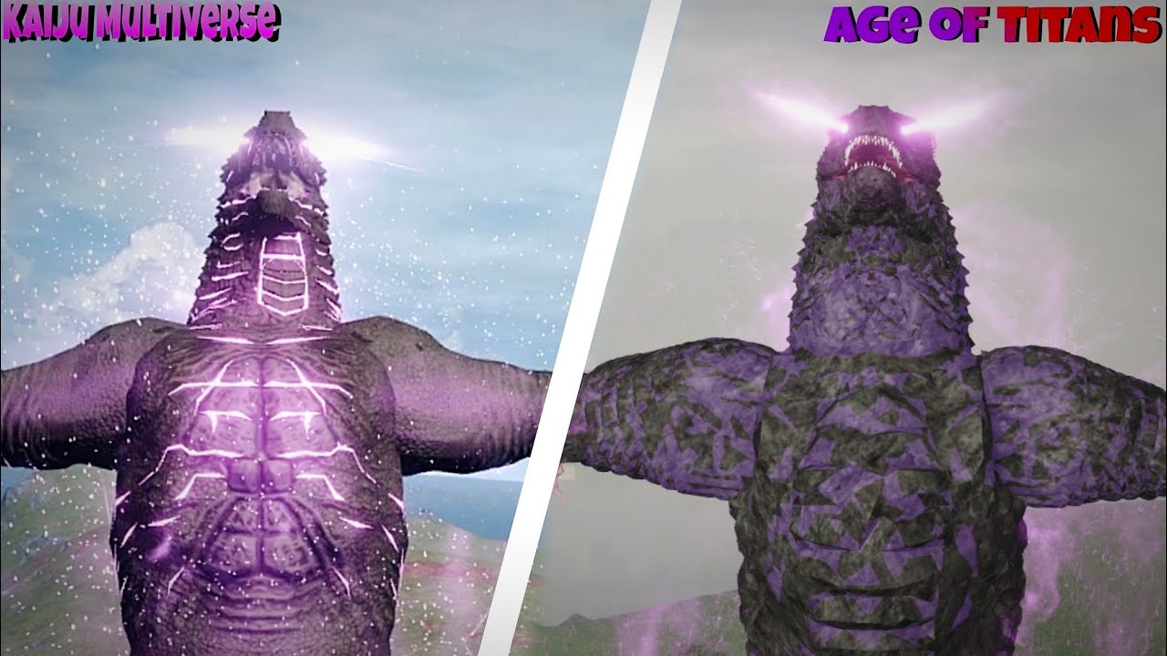 Evolved Godzilla Comparison! | Kaiju Multiverse VS Age of Titans | Roblox 